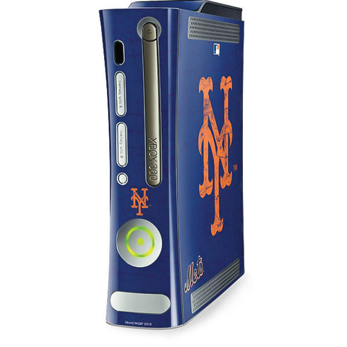 MLB New York Mets - Solid Distressed Xbox 360 (Includes HDD) Skin